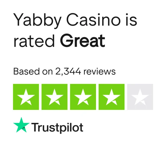 Yabby Casino is rated Great on Trustpilot