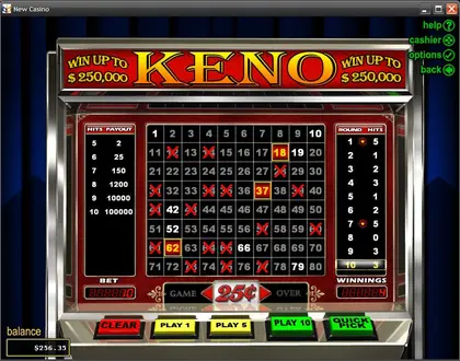 Keno slot by Realtime Gaming