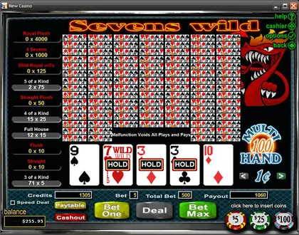 Sevens Wild slot by Realtime Gaming